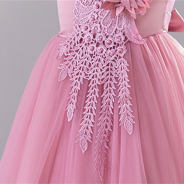 Girls' Princess Flower Dress Girl Kid's