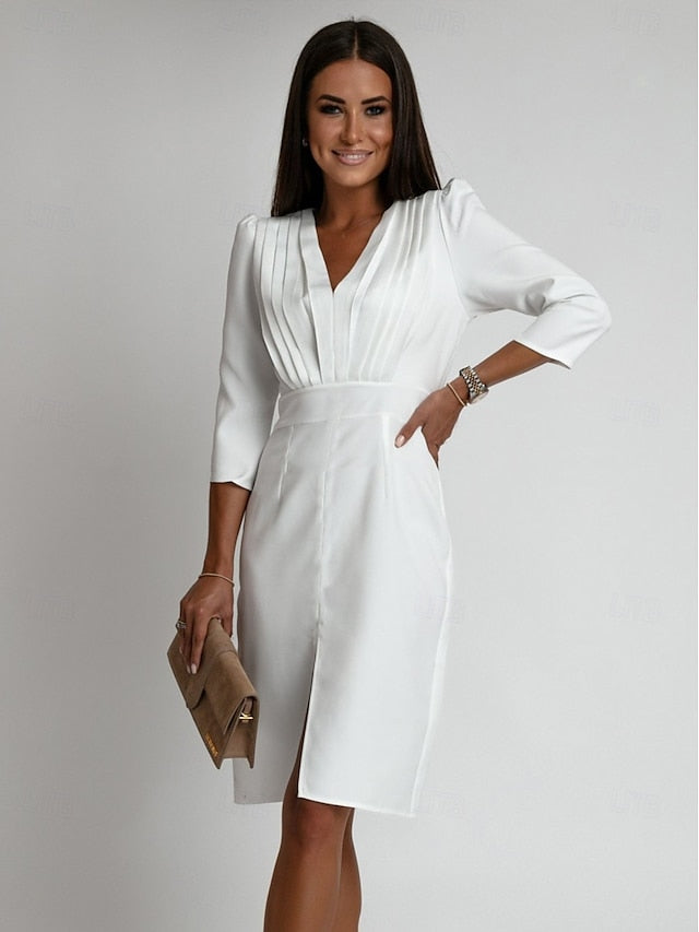 Women's Work Dress Sheath Dress Elegant Office Daily Midi