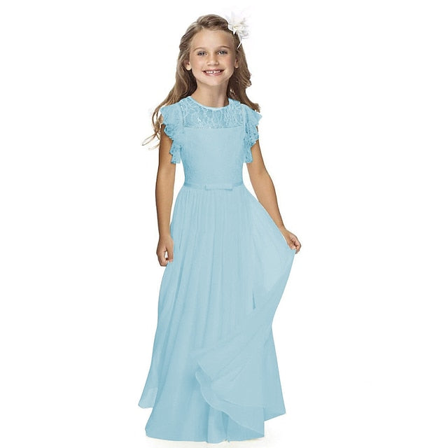 Girls' Performance Flower Dress Wedding Party Girl