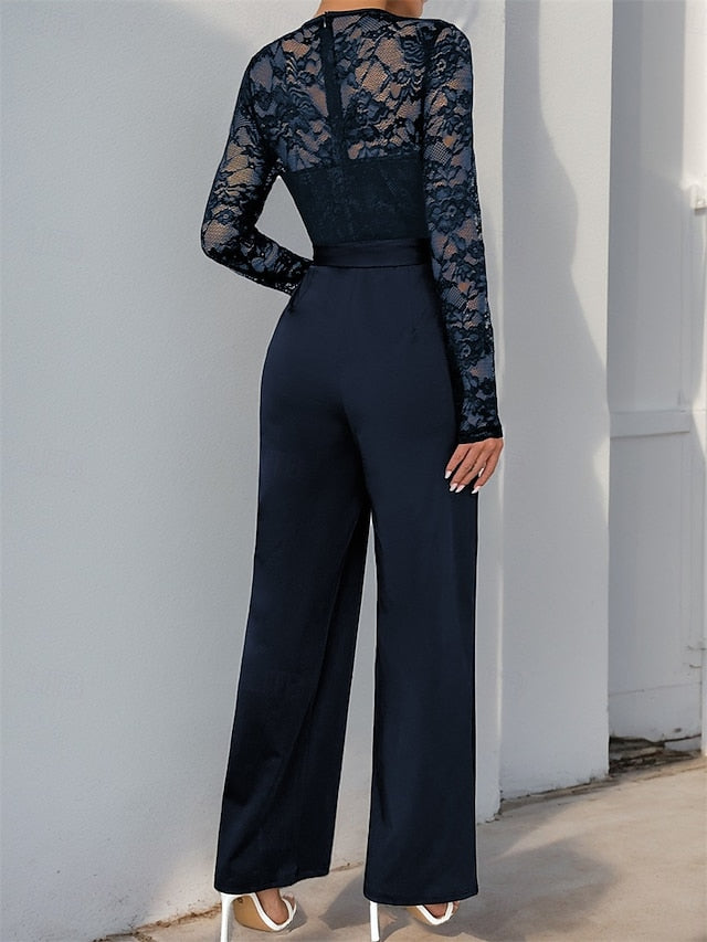 Elegant / Pantsuit of Jewel the Mother Casual Bride Jumpsuit
