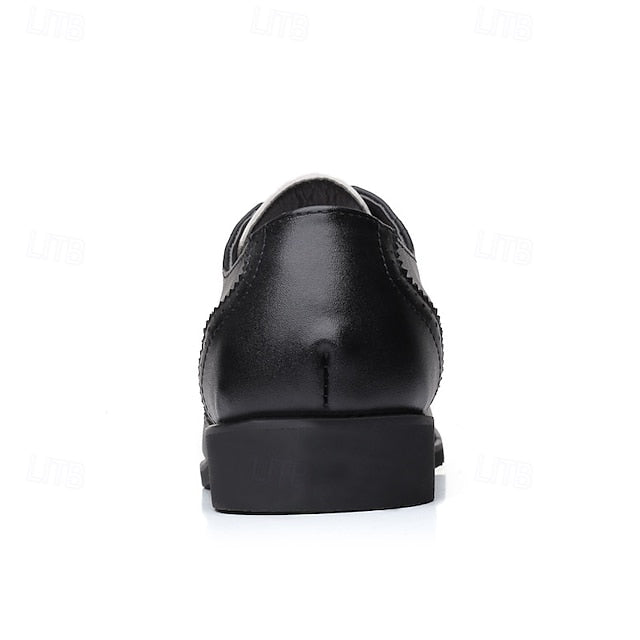 Shoes Men's and Black White with Oxford Brogue