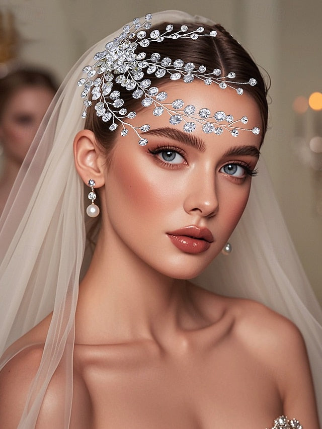 Accessory Elegant and Crystal Hair – Bridal Flower Rhinestone