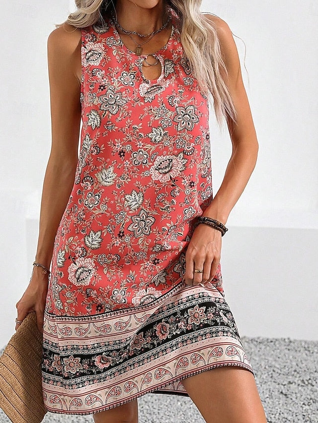 Women's Mini Dress Petite Dress Casual Dress Boho Chic