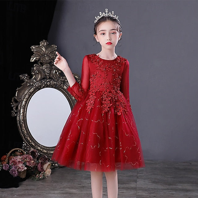 Dress Girl Princess Girls' Flower Kid's