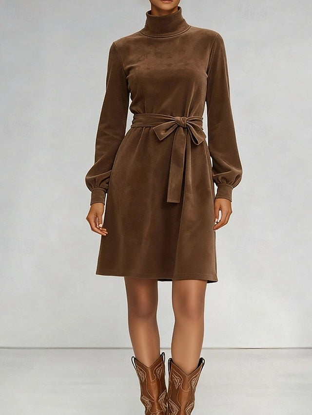 Women's Mini Dress Hoodie Dress Casual Dress Elegant