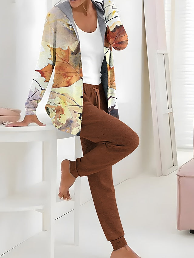 Women's 2 Pieces Hoodie Tracksuits Active Daily Pants Sets