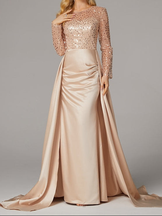 Elegant Floor Carnival Dress Gown Mermaid Evening Masquerade