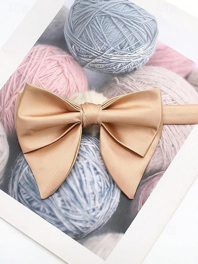 Satin Multiple Bow in Tie Colors Men's
