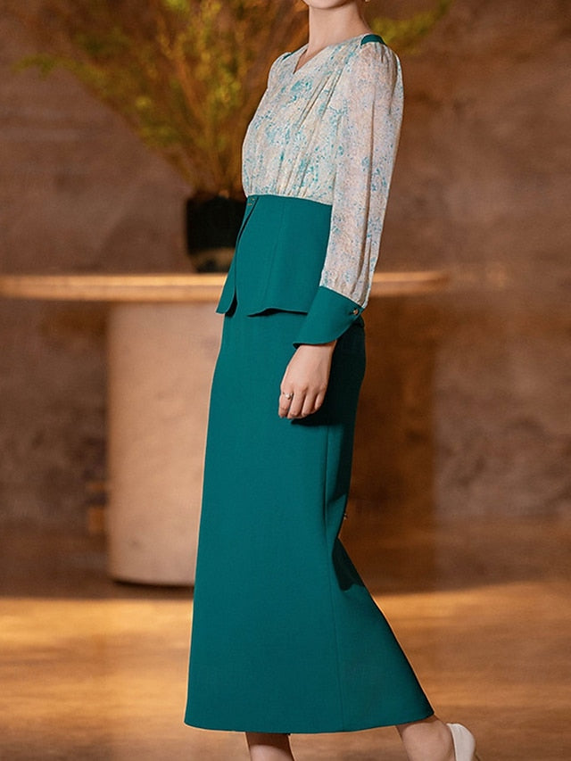 Formal Piece Elegant Mother Dress of Sets the Two Bride