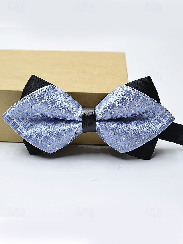 Men's Tie Bow with Christmas Pattern Geometric