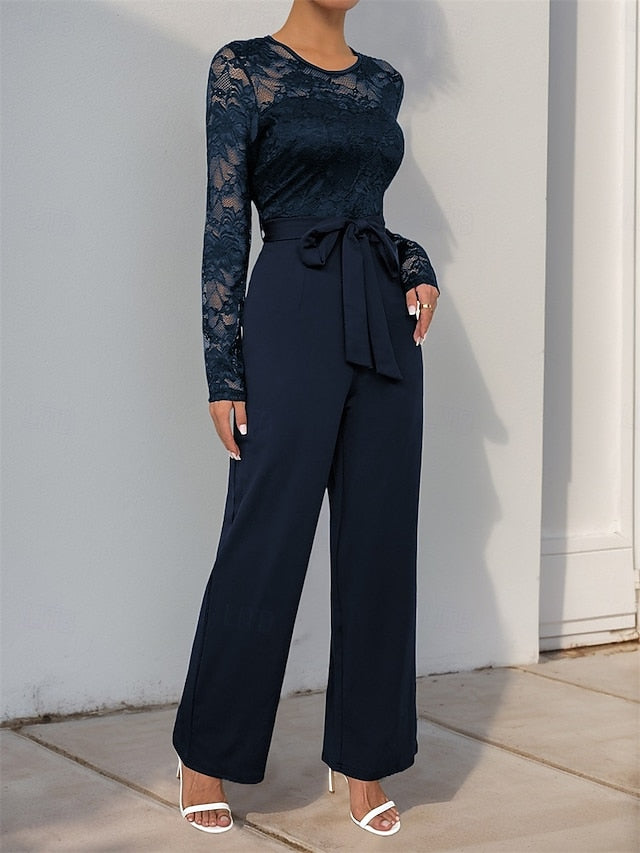 Elegant / Pantsuit of Jewel the Mother Casual Bride Jumpsuit