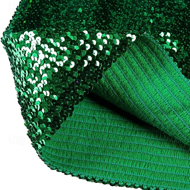 Retro Vintage 1980s Shiny Metallic Tube Top Disco Sequins Solid