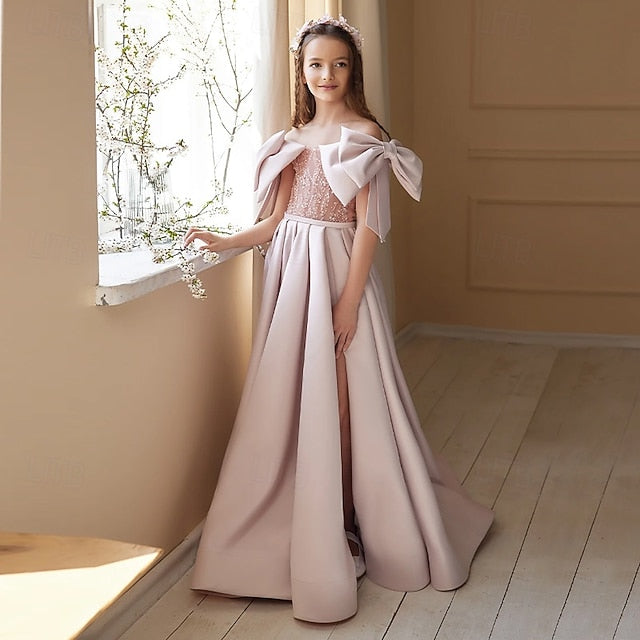 Dress Princess Girls' Girl Flower Gown Formal Evening