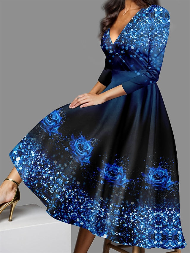 Valentine's Day Women's Midi Dress Casual Dress Winter