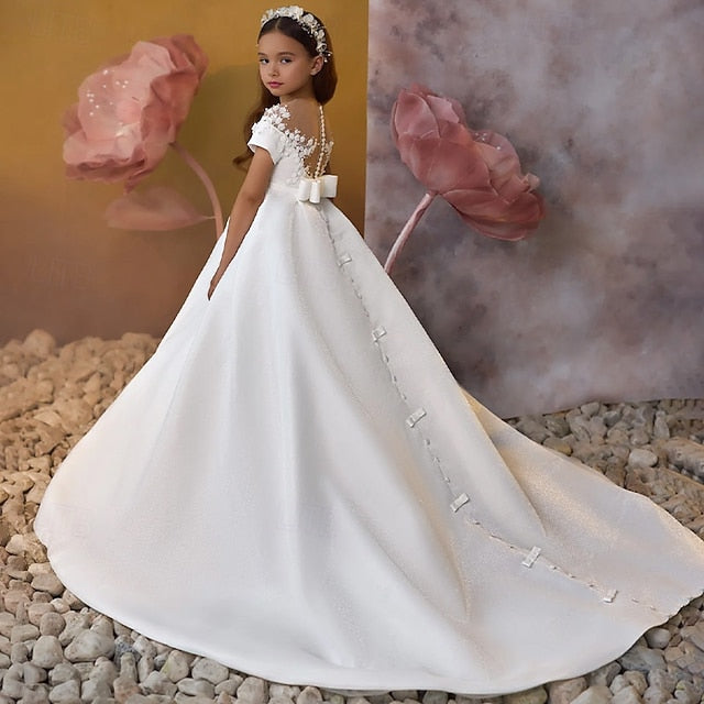 Girl Communion First Dress Girls' Party Flower