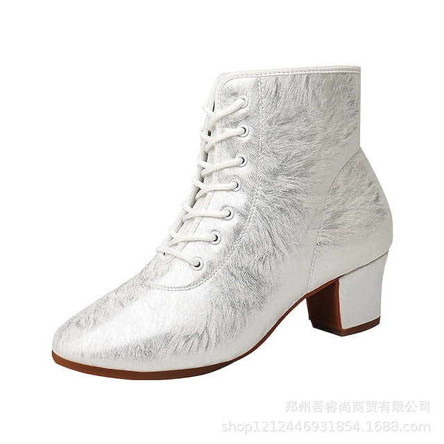 Women's with Elegant Shoes Comfortable White Latin Dance