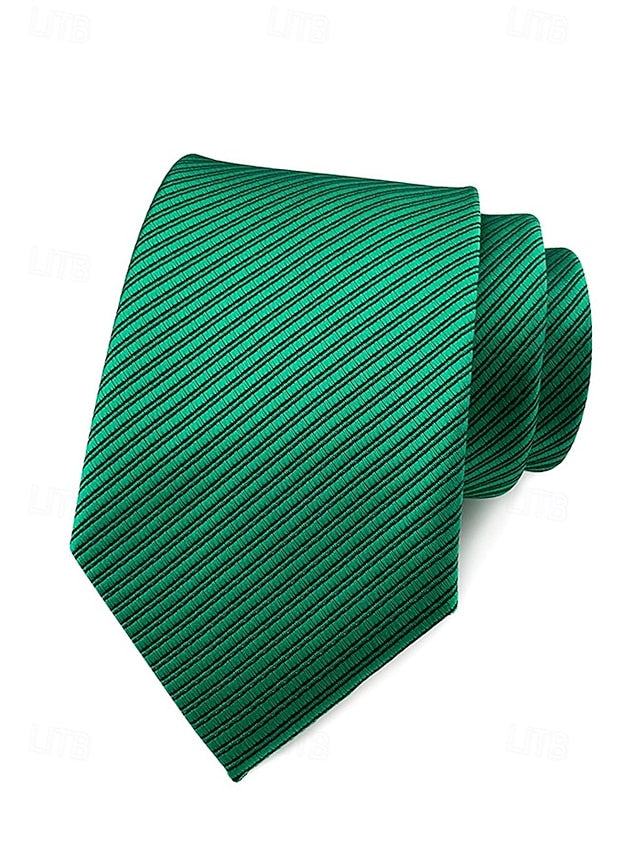 tie striped satin Men's