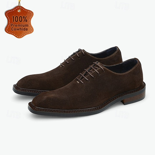 Men's Cowhide -  Shoes Genuine Leather Oxford Suede