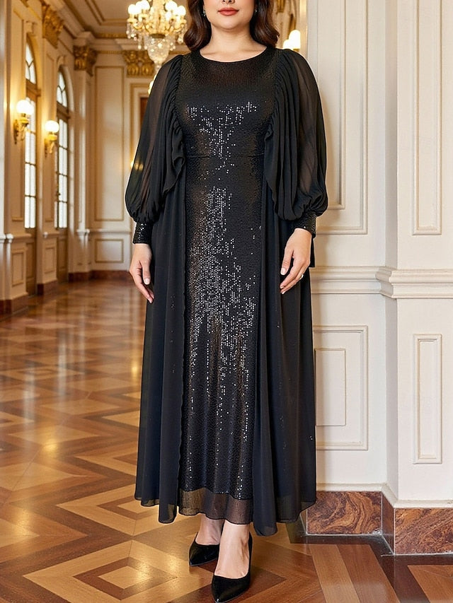 Black Plus of Mother the Dress Sparkle A-Line Bride Size