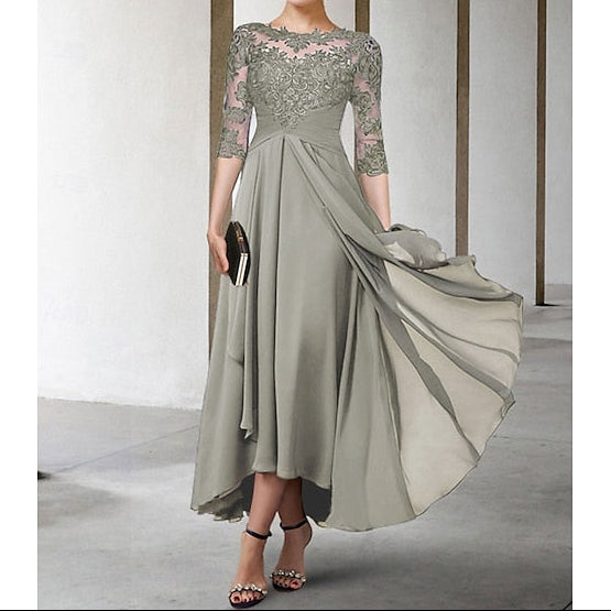 the Plus Mother Bride Wedding Guest of Dress A-Line Size Elegant