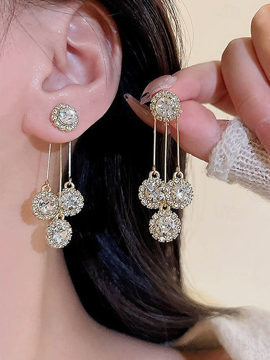 Women Crystal – Elegant Sparkling for Dangle Earrings
