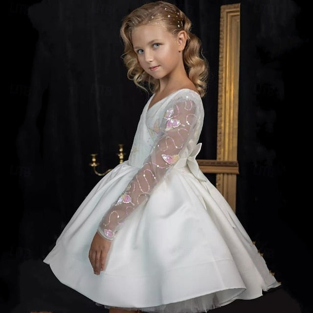 Kids First Girls' Flower Communion Party Dress Girl