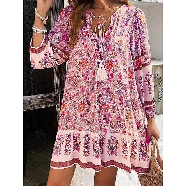 Women's Mini Dress Shift Dress Casual Outdoor Beach Loose