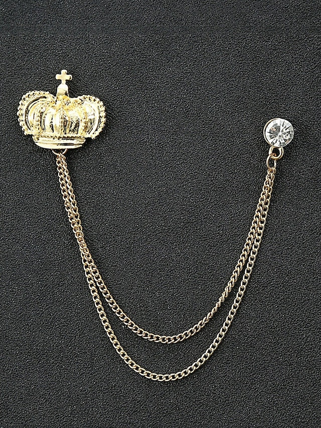 Collar Pins – Reindeer Elegant Men's Christmas Alloy