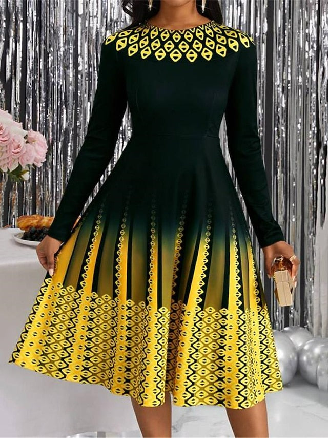 Women's Midi Dress A Line Dress Casual Dress Winter Dress