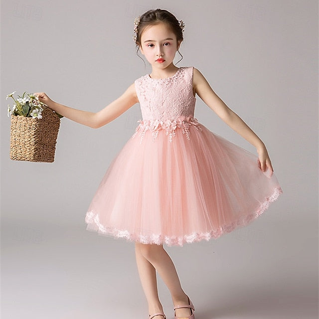 Dress Princess Kid's Girls' Girl Flower