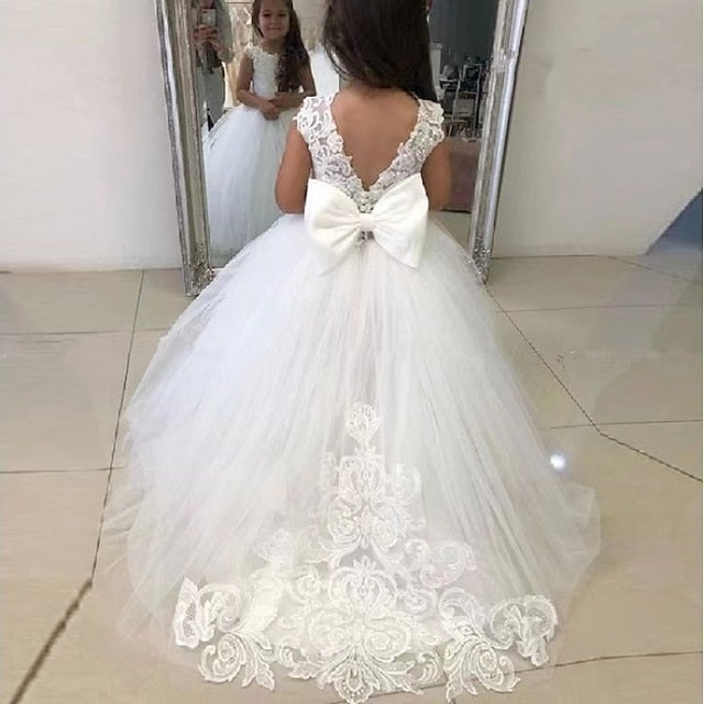 Girls' First Girl Flower Party Communion Dress