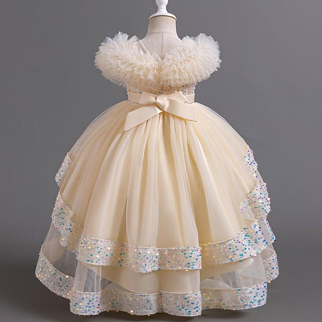 Sequin Kids Girls' Party Flower Girl Sleeveless Dress