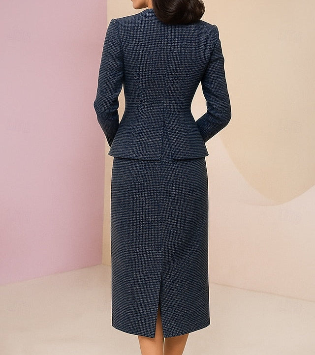 the Mother Formal of Column Elegant Vintage Dress / Bride Sheath