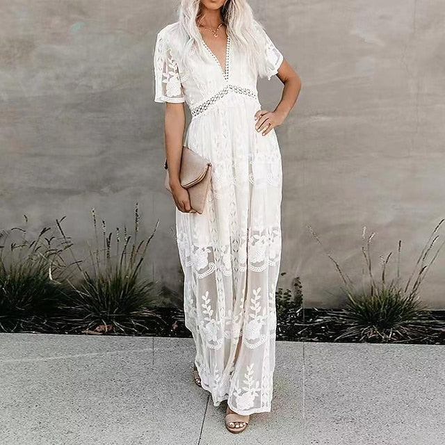 Women's Long Dress Maxi Dress Lace Dress Casual Dress