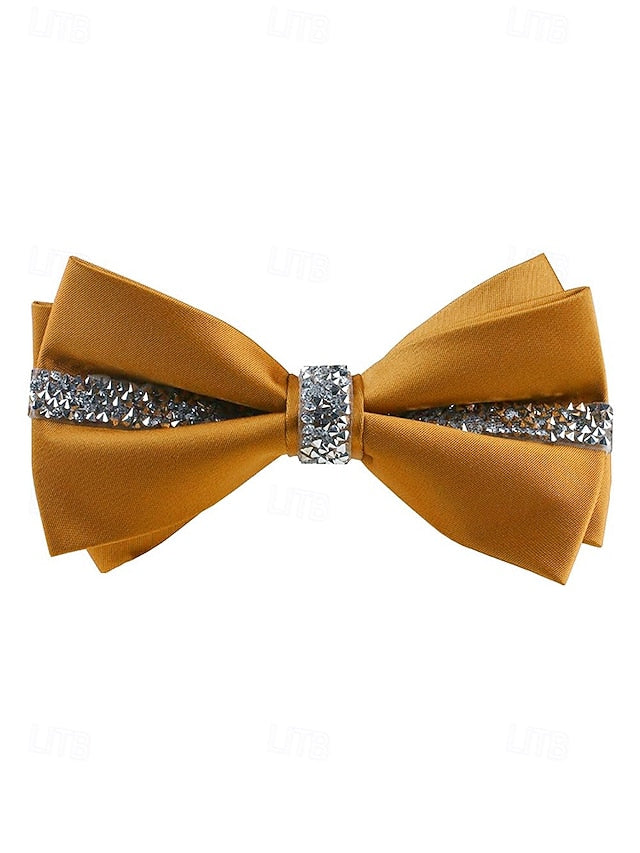 with Satin Bow Embellishment Burgundy Crystal – Elegant Tie