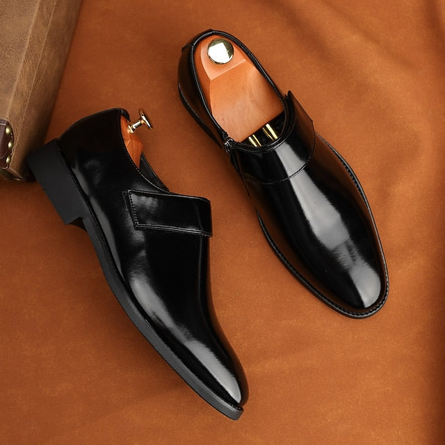 Shoes Slip-On Business Loafers Brown Men's Leather