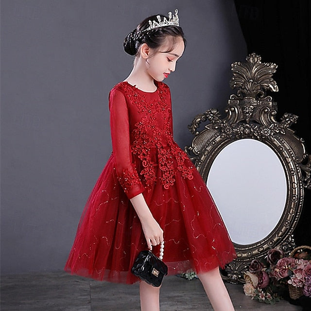 Dress Girl Princess Girls' Flower Kid's