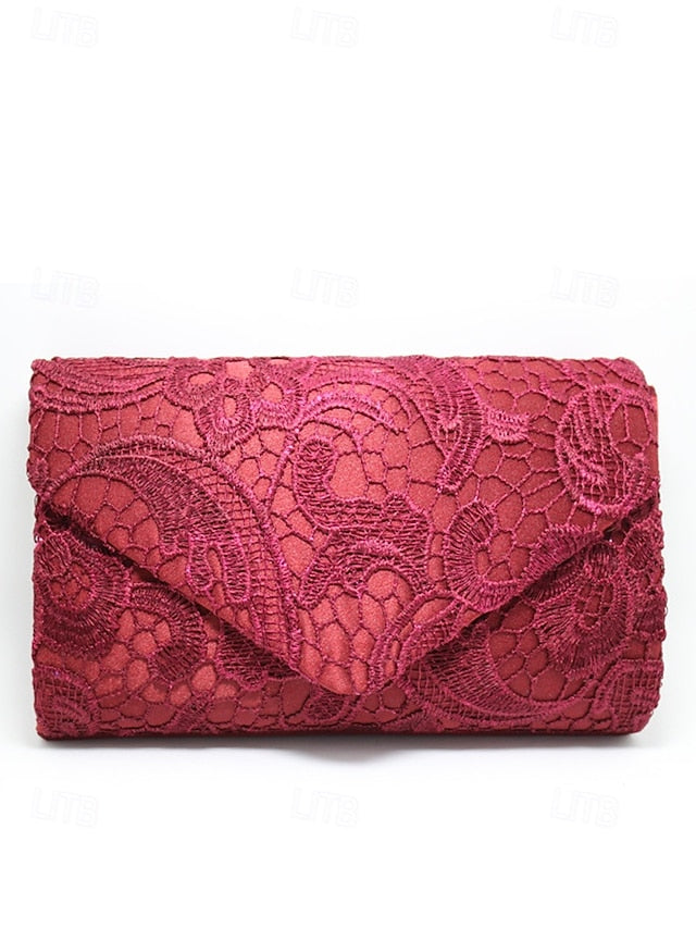 Strap Lace with Evening Clutch Women's Chain Bag