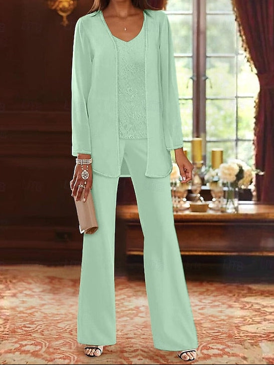 3 Formal Bride of Pantsuit Beach Mother Wedding the Piece