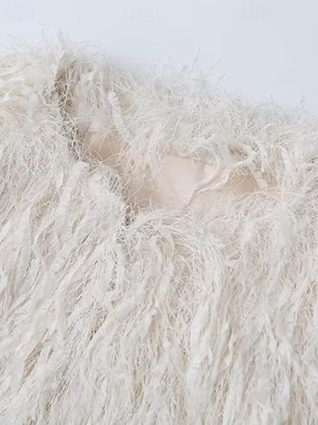 Coat Furs Comfortable Leathers Women's Faux Fur