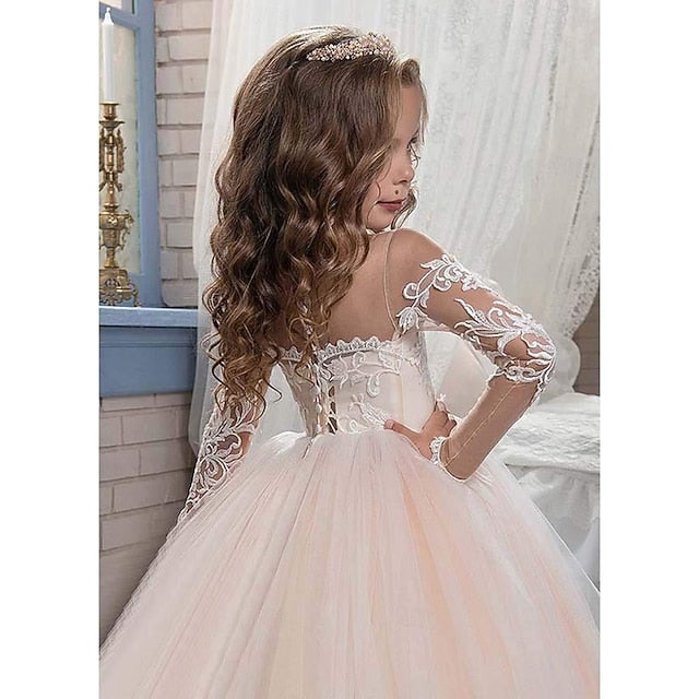 Girl Princess Dress Flower Girls' First Communion