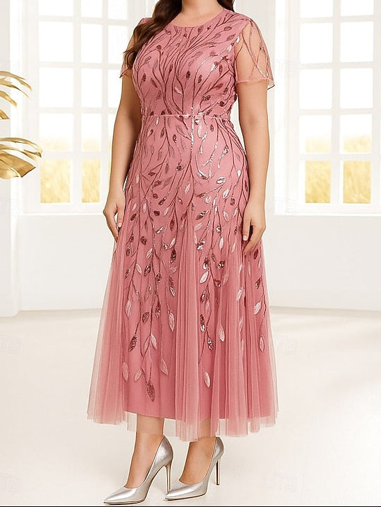 Dress of Plus Shine the Sparkle Mother Bride A-Line Size