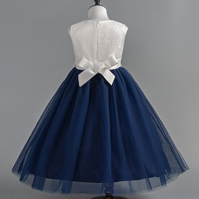 Sleeveless Kids Floral Girls' Dress Party Special Wedding