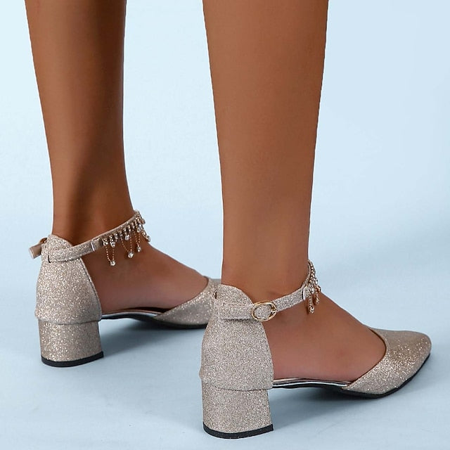 Elegant Shoes Women's Wedding Bridesmaid Pumps Bridal