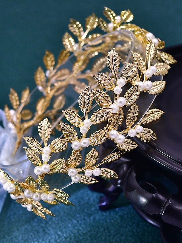 Accents Belt Leaf – Gold Pearl with Elegant Bridal