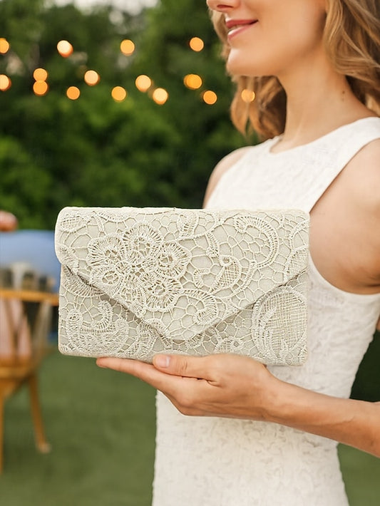 Strap Lace with Evening Clutch Women's Chain Bag