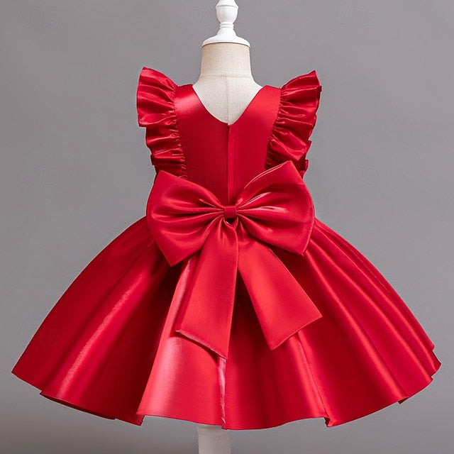 Girls' Toddler Sleeveless Wedding Dress Floral Party