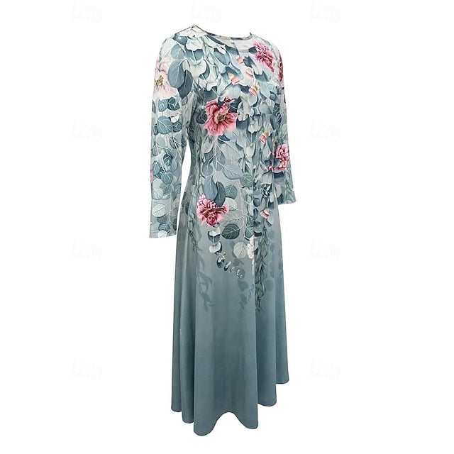 Women's Midi Dress Tiered Dress Elegant Vintage Date