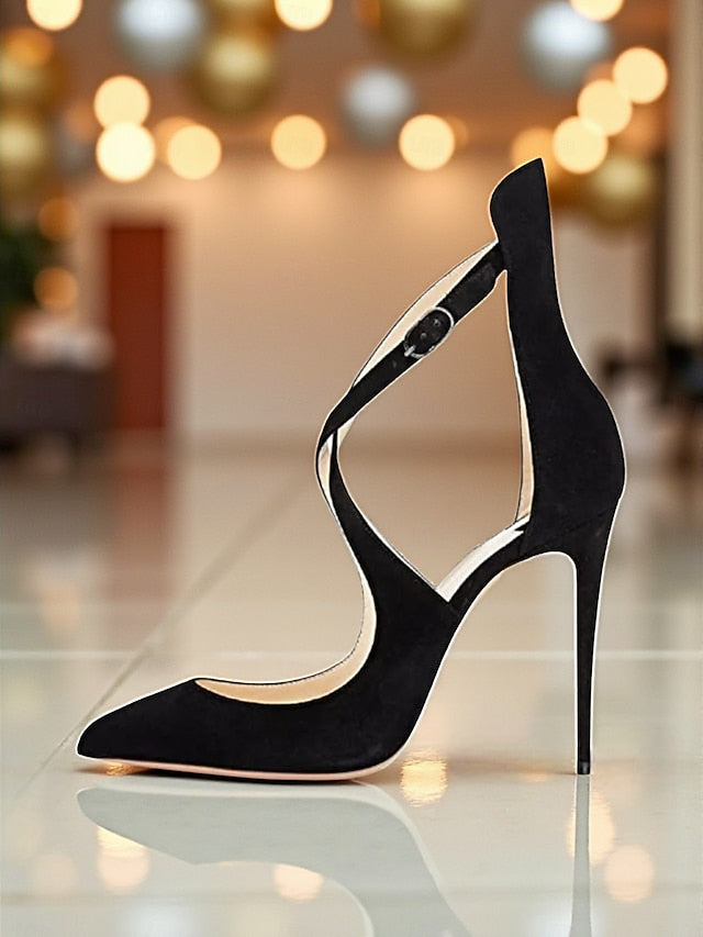 Leather - Purple Women's Heels Strappy Patent Stiletto