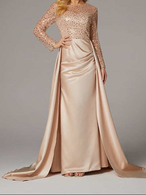 Elegant Floor Carnival Dress Gown Mermaid Evening Masquerade